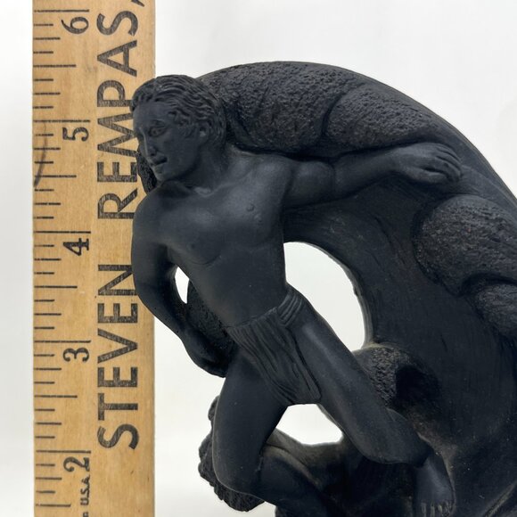 Vintage COCO JOE Surfer #290 MADE IN HAWAII WITH LAVA Souvenir Resin Figurine - Picture 6 of 6